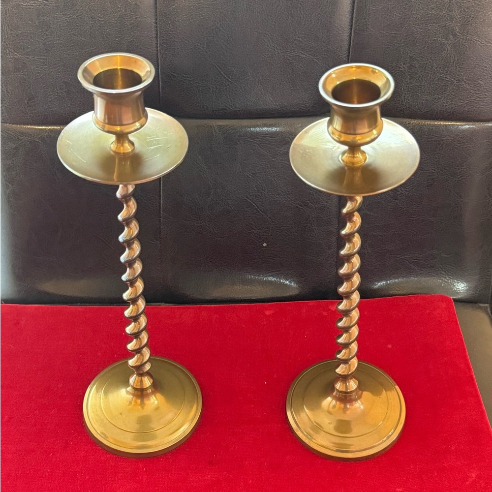 Brass candle holder